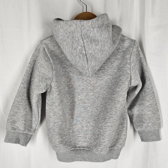 NIKE TODDLER BOY'S STYLE ESSENTIALS SWOOSH JUST DO IT GRAY HOODIE SIZE 1-2 YEARS - Picture 3 of 7